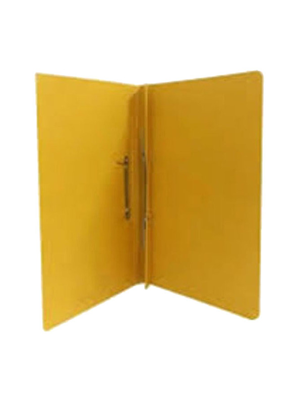 Spring File Folder for A4 Documents Filing, 50 Pieces, Yellow