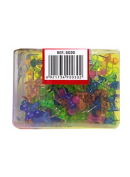 Deli 100-Piece Push Pin Set, E0030, Multicolour