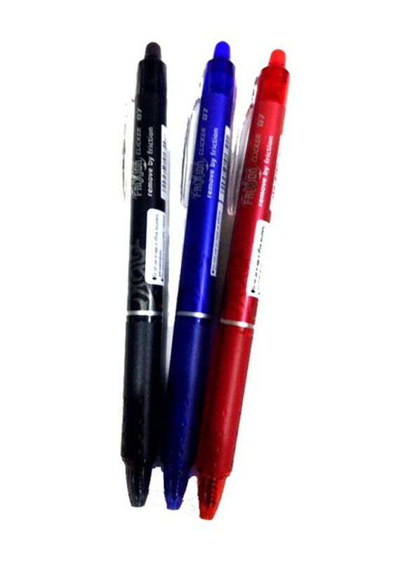 

Pilot 3-Piece Frixion Clicker Erasable Ball Point Pen Set, Multicolour