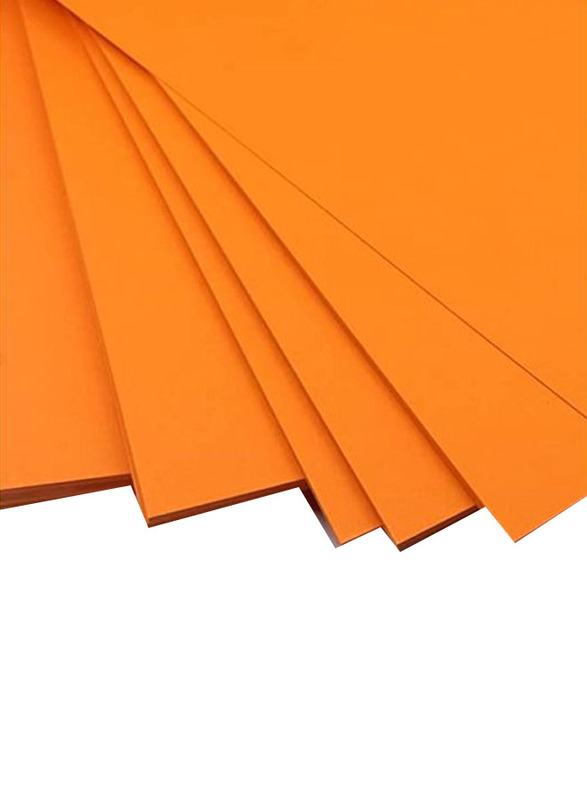 Bright Color Paper, 20 Sheets, 250 GSM, A4 Size, Orange