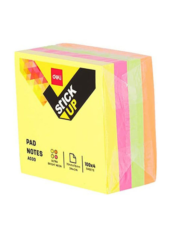 Deli Sticky Note, 100 Sheets, Multicolour