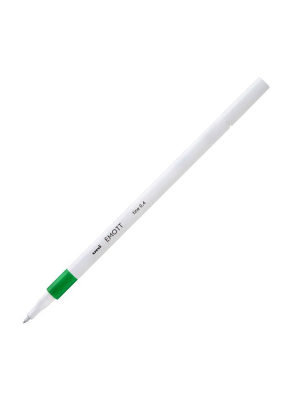 Uniball Emott Fineliner Pen, 0.4mm, Green