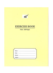PSI Plain Sheets Exercise Notebook, 200 Sheets, A5 Size