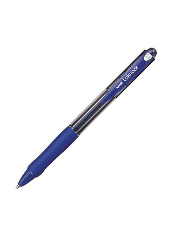 Uniball 12-Piece Laknock Plastic Ballpoint Pen Set, Blue