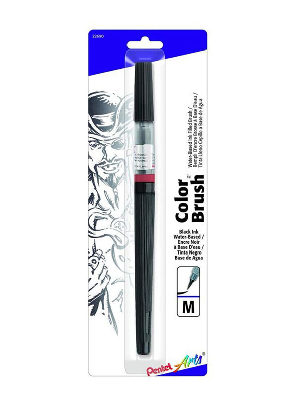 Pentel Arts Pinceau Colour Brush Pen, Black
