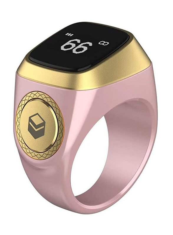 

iQibla Tasbih Zikr Lite Smart Waterproof Ring, 20mm, Pink