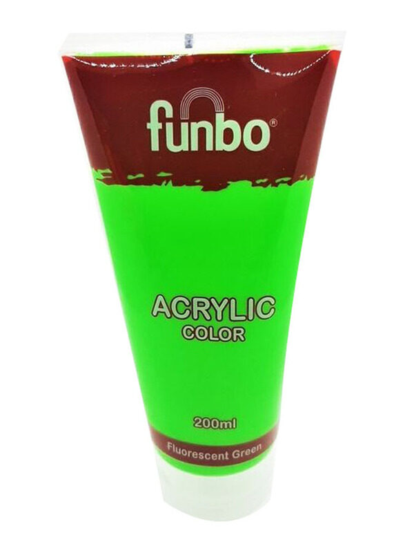

Funbo Acrylic Color, 200ml, Flourescent Green
