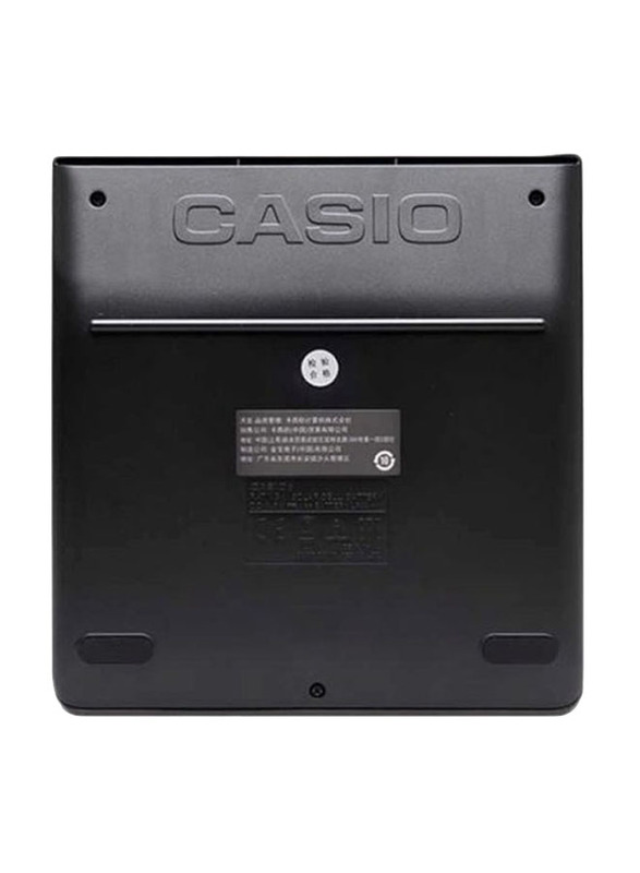 Casio 12-Digits Mini Desk Basic Calculator, Black/Grey