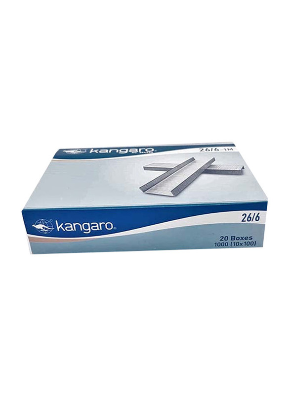 Kangaro Staple Wire Set, 20 Pieces, Silver