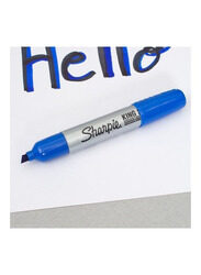 Sharpie Permanent King Size Marker, Silver/Blue