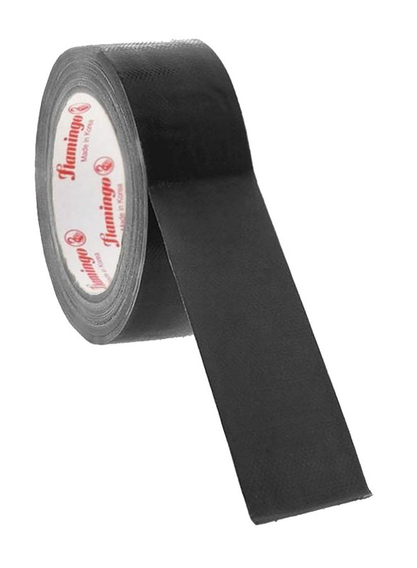 Flamingo Super Sticky Waterproof Cloth Base Duct Tape, Black