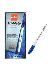 Cello 50-Piece Tri-Mate Ballpoint Pen Set, Blue