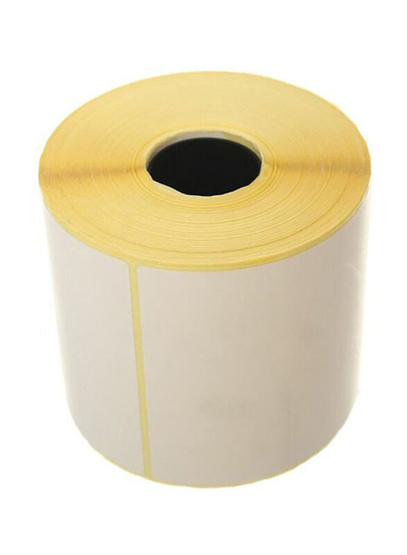 

Generic Thermal Printing Label Sticker Roll, 500 Pieces, White/Yellow