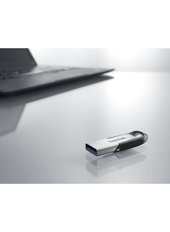 SanDisk 64GB Ultra Flair USB 3.0 Flash Drive, SDCZ73-064G-G46, Grey