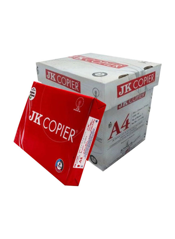 JK Copier Copy Paper, 2500 Sheets, 80 GSM, A4 Size