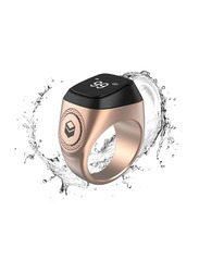 iQibla Pro Tasbih Zikr Metal Smart Ring, 18mm Rose Gold