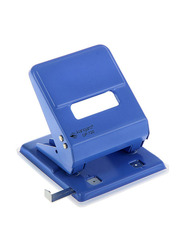 Kangaro Adjustable Paper Punching Machine, Blue