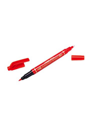 Pentel 12-Piece Twin Markers, Red