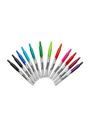 Sharpie 12-Piece Retractable Permanent Markers, Multicolour