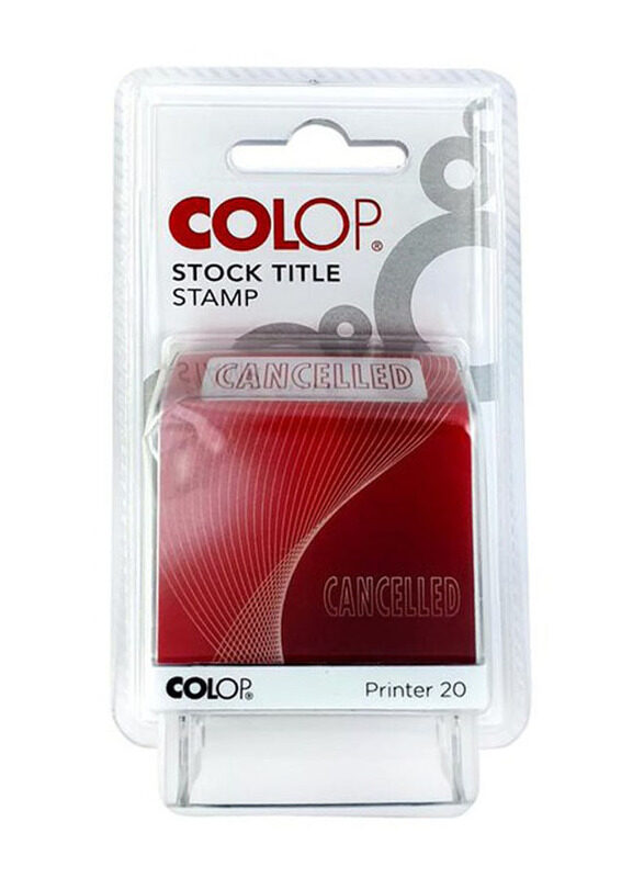 

Colop Cancelled Self Inking Stamps, Red