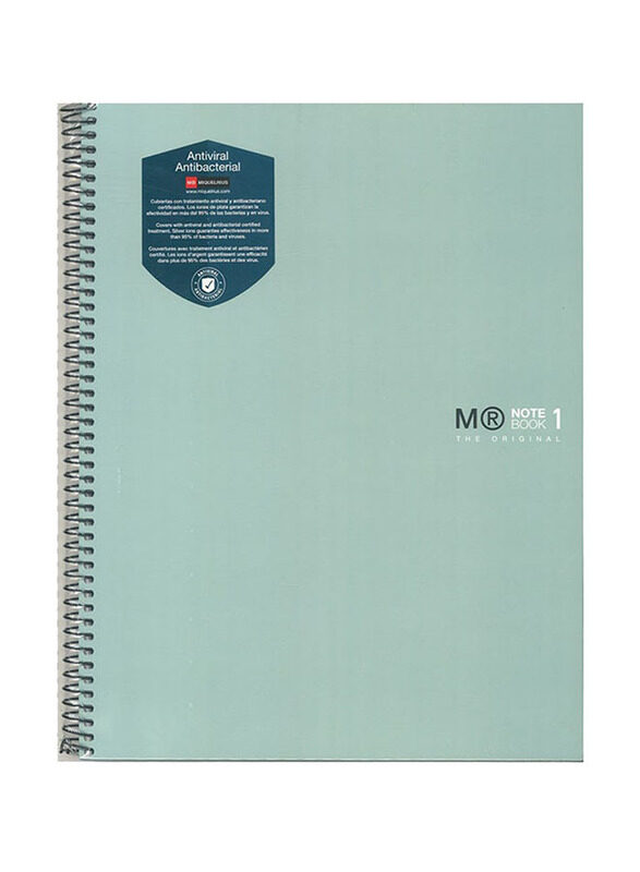 

Miquelrius Single Line Spiral Notebook, 80 Sheets, A4 Size