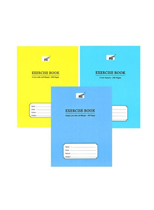 

Psi Exercise Notebook Combo Set, 3 Piece