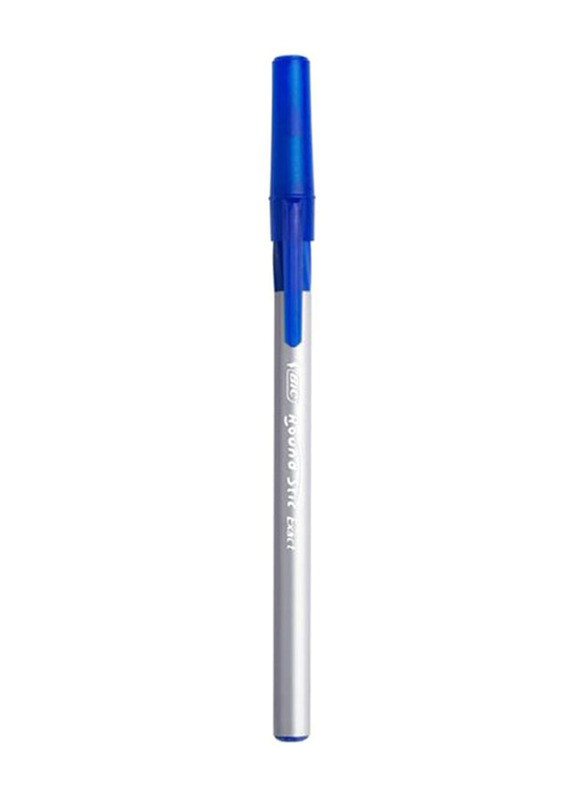 Bic 20-Piece Round Stic Grip Ball Point Pen Set, Grey/Blue