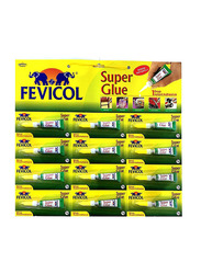 Fevicol Super Glue Adhesive Set, 12 x 3g, White