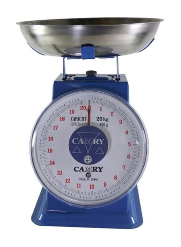 

Camry 20 Kg Stainless Steel Capacity Analog Weighing Kitchen Scale, Multicolour