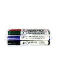 Faber-Castell White Board Marker with Duster Cleaner, Multicolour