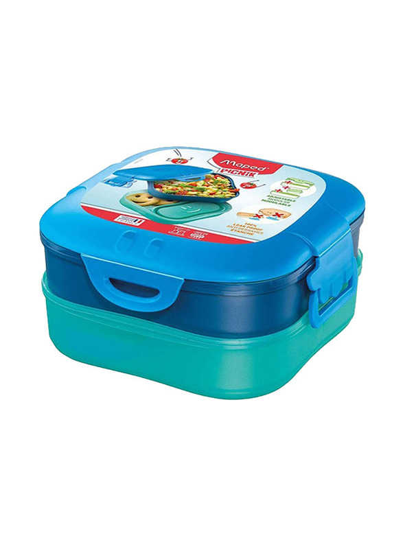 

Maped Picnik 3 Compartment Lunch Box, 1-Piece, Multicolour