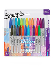 Sharpie 24-Piece Electro Pop Permanent Marker, Multicolour