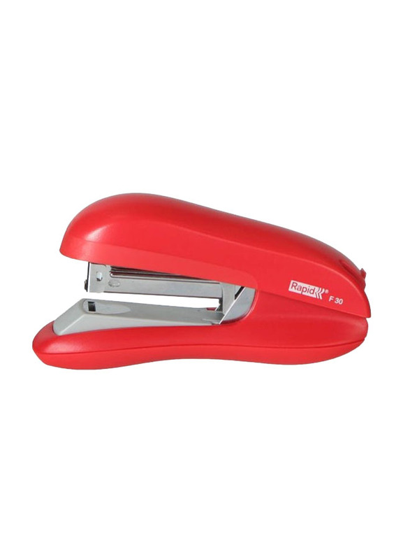 Rapid 30-Sheets Stapler, Red/Silver