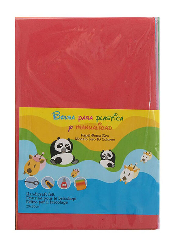 

Generic Crafts Regular Foam, A4 Size, 10 Pieces, Multicolour