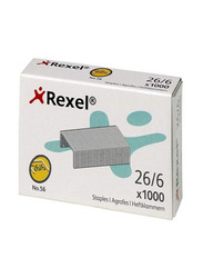 Rexel No.26/6 Desktop Staplers Staples, 20 Pieces, Silver