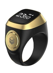 iQibla Tasbih Zikr Lite Smart Waterproof Ring, 20mm, Black