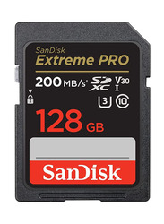 SanDisk 128GB Extreme Pro MicroSDXC Memory Card, Black