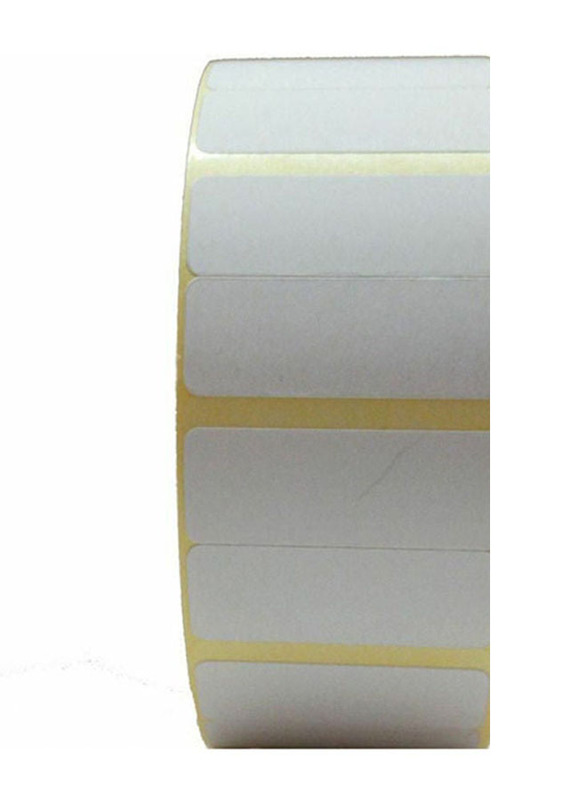 Thermal Barcode Label Sticker Roll Set, 10 Pieces, White/Yellow