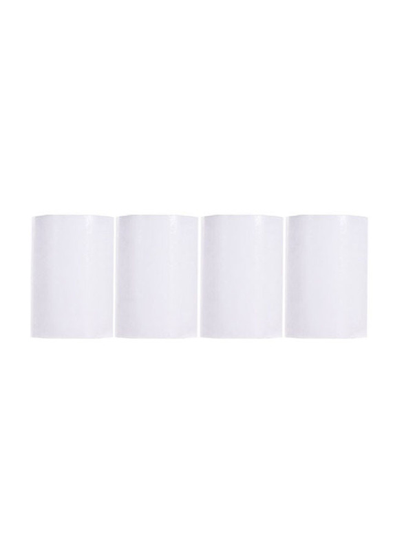 Thermal Receipt Paper Rolls, 4 Pieces, White