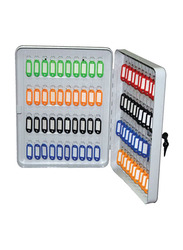 Partner 100-Hooks Portable Key Ring Storage Box, Orange/Black/Green