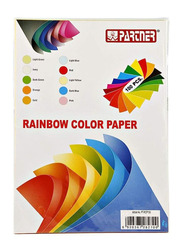 Partner Photo Copy Rainbow Colour Paper, A4 Size, 100 Pieces, Multicolour