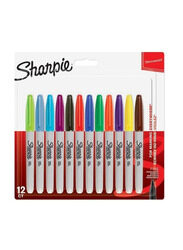 Sharpie 12-Piece Assorted Colour Permanent Marker Set, Multicolour