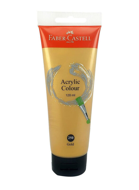 Faber-Castell Acrylic Colour Paint, 120ml, Gold