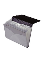 Foldermate Style Plus Foolscap Expanding File, Grey/Black