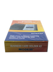 Modest Business Card Holder with Index, A5 Size, Black