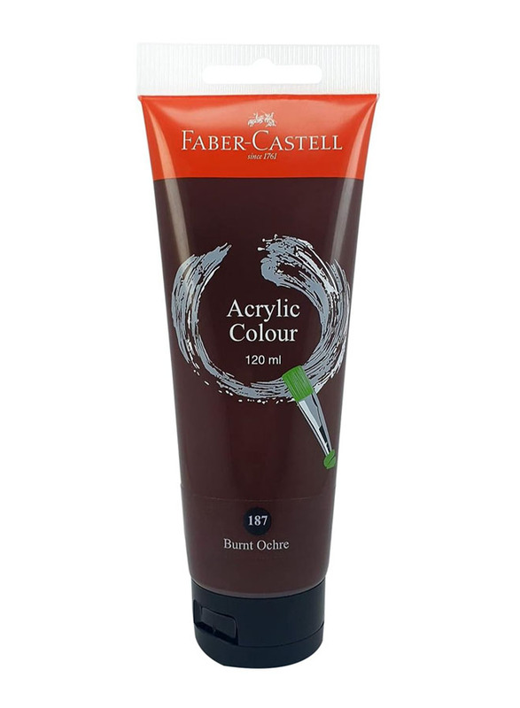 Faber-Castell Acrylic Colour Paint, 120ml, Burnt Ochre