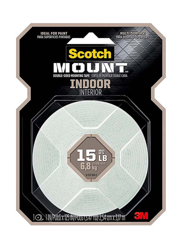 3M Scotch Mount Double Sided Mounting Tape Hanging Card, Multicolour