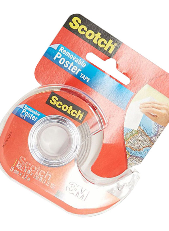 3M Scotch Removable Poster Tape, White