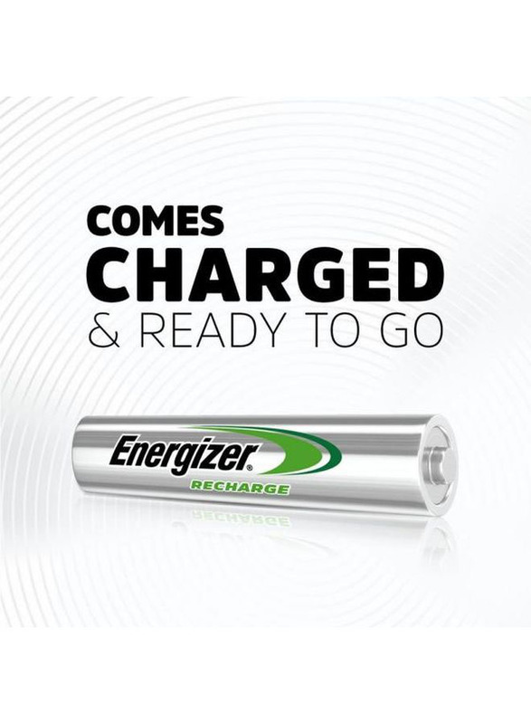 Energizer Mini Charger With Battery, Silver
