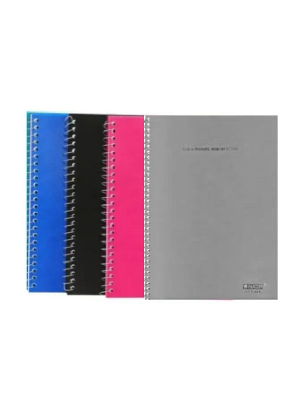 

Partner Spiral Notebook, 4 Pieces, A5 Size, Multicolour